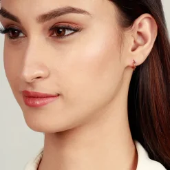 Rose Gold Infinite Loop Earrings