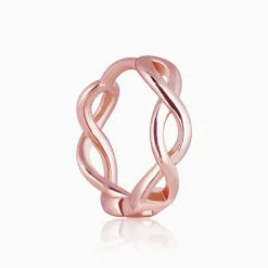 Rose Gold Infinite Loop Earrings