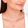 Rose Gold Infinite Love in Heart Necklace