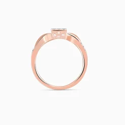 Rose Gold Infinity Lab Grown Diamond Ring