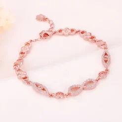 Rose Gold Infinity Romance Bracelet
