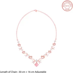 Rose Gold Intricate Love Necklace