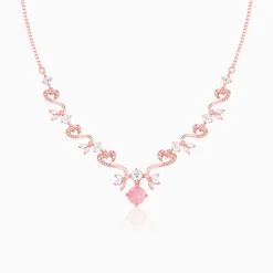 Rose Gold Intricate Love Necklace