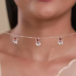 Rose Gold Iris Necklace