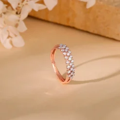 Rose Gold Ivory Radiance Diamond Ring
