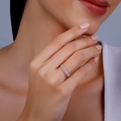 Rose Gold Ivory Radiance Diamond Ring