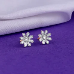 Rose Gold Jasmine Lab Grown Diamond Earrings