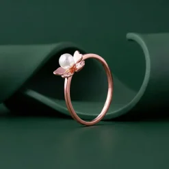 Rose Gold Jennifer Pearl Ring (Size 12)