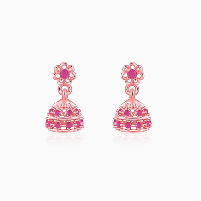 Rose Gold Kanchi Jhumki