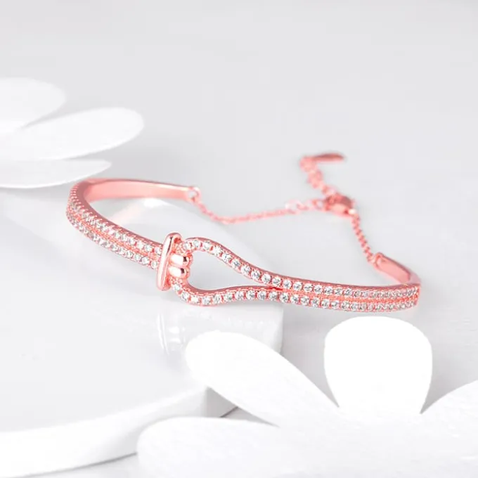 Rose Gold Knotted Feelings Bracelet