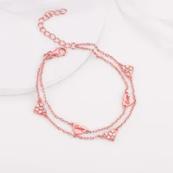 Rose Gold Layered Love Bracelet