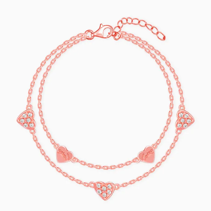 Rose Gold Layered Love Bracelet