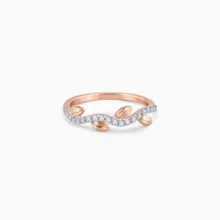 Rose Gold Leafy Legacy Diamond Ring