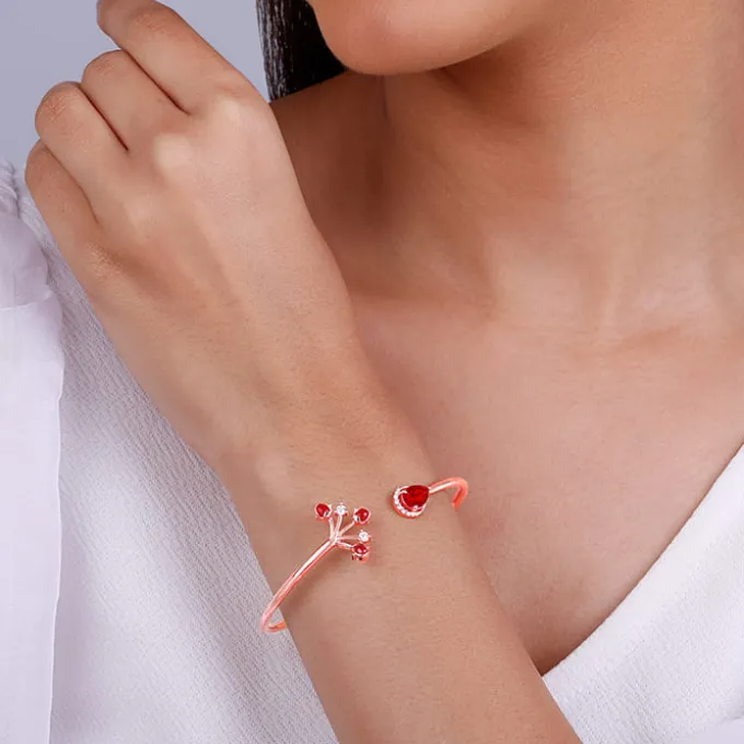 Rose Gold Liberty of Love Cuff Bracelet