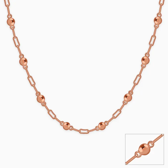 Rose Gold Linea Bead Chain
