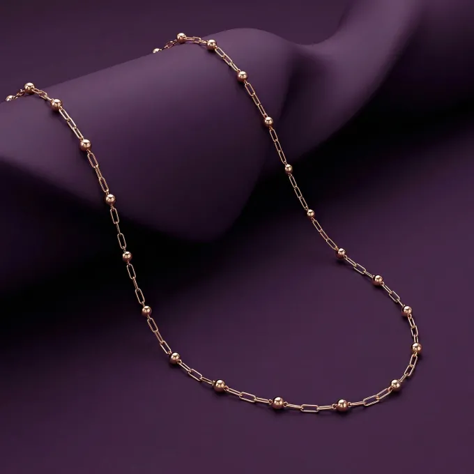 Rose Gold Linea Bead Chain