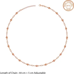 Rose Gold Linea Bead Chain