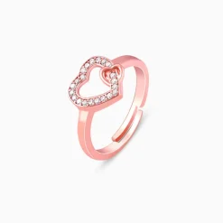 Rose Gold Locked In Love Ring