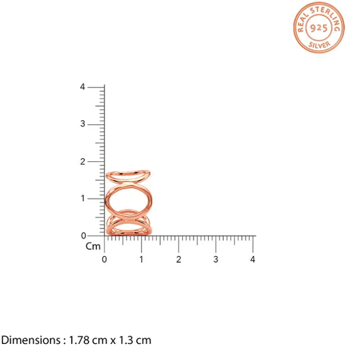 Rose Gold Loop Theory Earrings