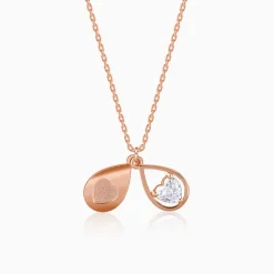 Rose Gold Love Hanging Necklace