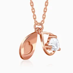 Rose Gold Love Hanging Necklace