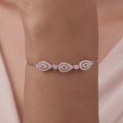 Rose Gold Love of Pears Bracelet