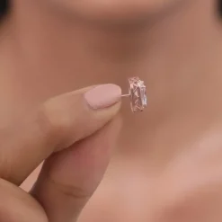 Rose Gold Love Square Earrings