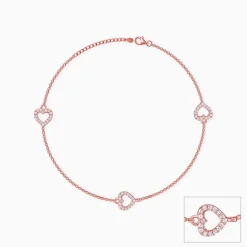 Rose Gold Love Story Anklet