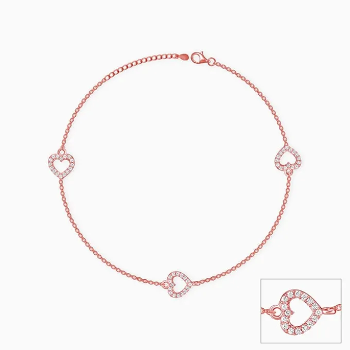 Rose Gold Love Story Anklet