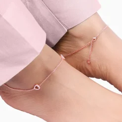 Rose Gold Love Story Anklet