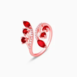 Rose Gold Lover's Cross Ring
