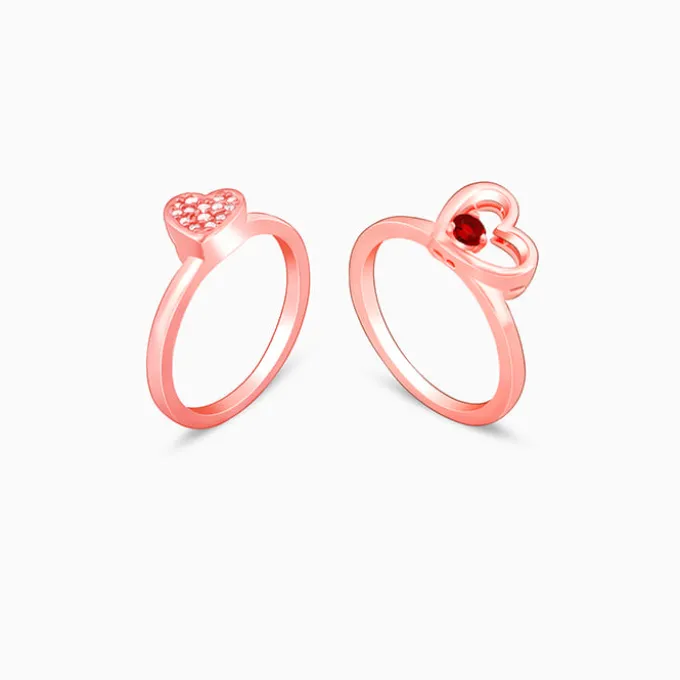 Rose Gold Lovie Dovie Stackable Rings