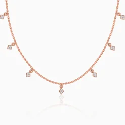Rose Gold Lumina Charm Necklace