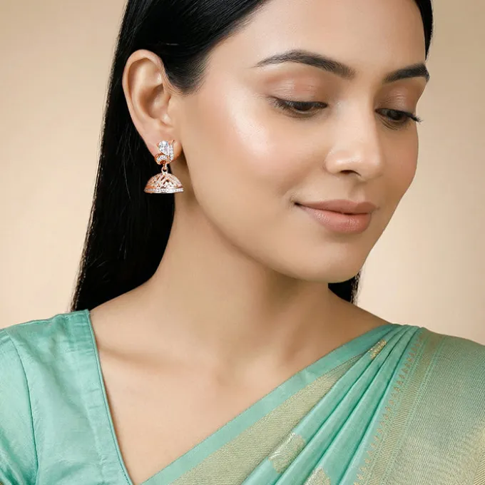 Rose Gold Madurai Jhumki