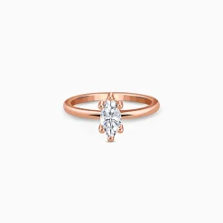 Rose Gold Marquise Shine Ring (Size 12)