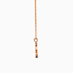 Rose Gold Melody Pendant With Link Chain