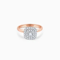 Rose Gold Memorabilia Solitaire Diamond Ring
