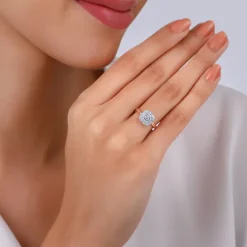 Rose Gold Memorabilia Solitaire Diamond Ring