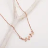 Rose Gold Minimal Leaf Pendant