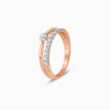 Rose Gold Moonloop Lab Grown Diamond Ring
