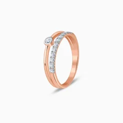 Rose Gold Moonloop Lab Grown Diamond Ring