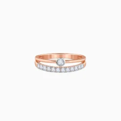 Rose Gold Moonloop Lab Grown Diamond Ring