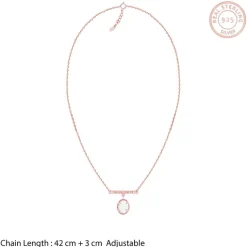 Rose Gold Moonstone Glory Necklace