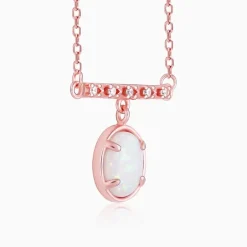 Rose Gold Moonstone Glory Necklace