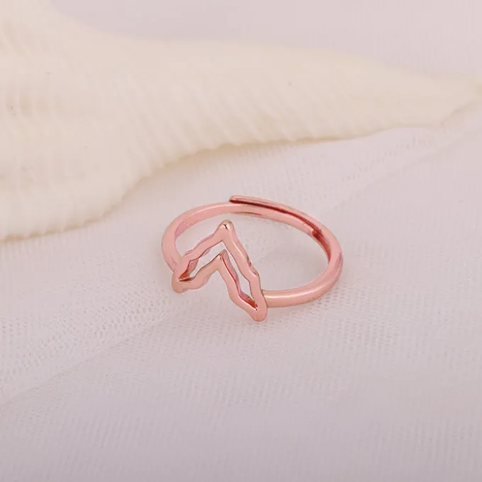 Rose Gold Mountain of Love Ring