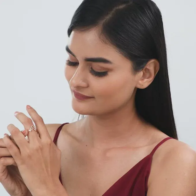 Rose Gold Mountain of Love Ring