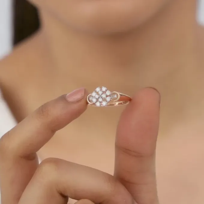Rose Gold Nivara Diamond Ring