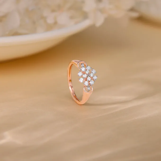 Rose Gold Nivara Diamond Ring