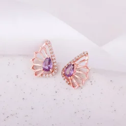 Rose Gold Notre Dame Earrings
