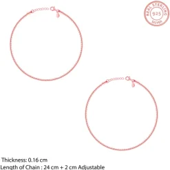 Rose Gold Novus Anklet